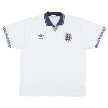 1990-92 England Home Shirt - 5/10 - (L)