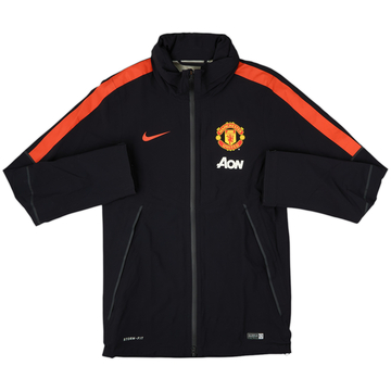 2014-15 Manchester United Nike Hooded Rain Jacket - 7/10 - (S)