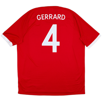 2010-11 England Away Shirt Gerrard #4 - 8/10 - (XXL)