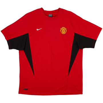 2003-04 Manchester United Nike Cotton Tee - 9/10 - (L)