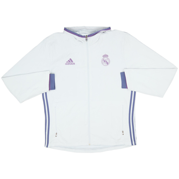 2016-17 Real Madrid adidas Hooded Track Jacket - 7/10 - (L)