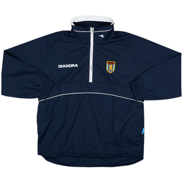 2000-01 Aston Villa Diadora 1/4 Zip Drill Top - 8/10 - (L.Boys)