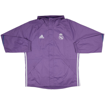2016-17 Real Madrid adidas Hooded Rain Jacket - 10/10 - (XL)