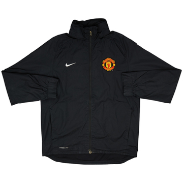 2011-12 Manchester United Nike Hooded Rain Jacket - 8/10 - (L)