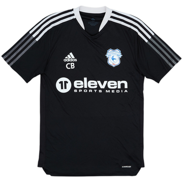 2021-22 Cardiff City Staff Issue adidas Training Shirt CB - 8/10 - (XS)