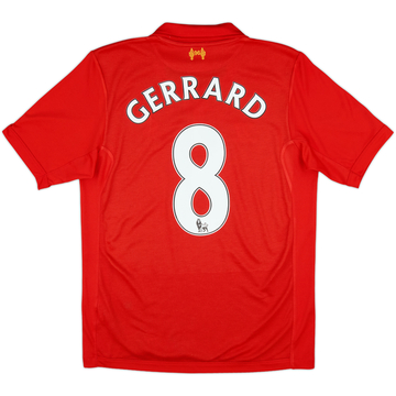 2012-13 Liverpool Home Shirt Gerrard #8 - 8/10 - (S)