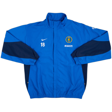 2003-04 Inter Milan Player Issue Track Jacket #18 (González) - 8/10 - (M)