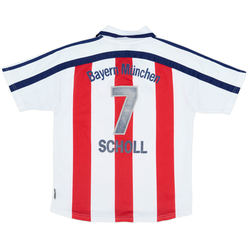 2000-01 Bayern Munich Away Shirt Scholl #7 - 5/10 - (L.Boys)