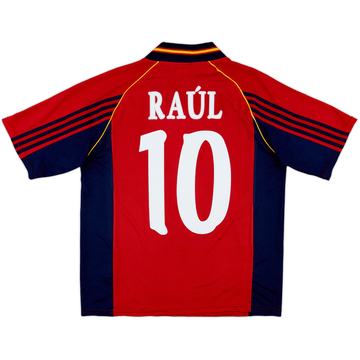 1998-99 Spain Home Shirt Raul #10 - 8/10 - (M/L)