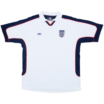 2001-02 England Umbro Training Shirt - 8/10 - (XL)
