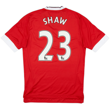 2015-16 Manchester United Home Shirt Shaw #23 - 6/10 - (S)