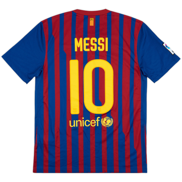 2011-12 Barcelona Home Shirt Messi #10 - 7/10 - (M)