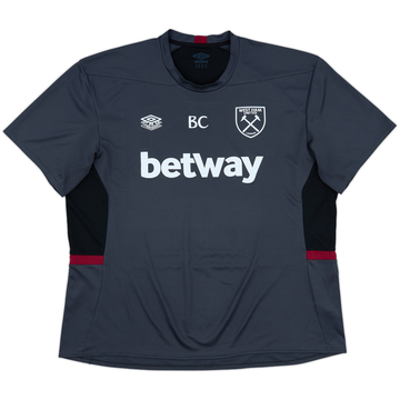 2023-24 West Ham Staff Issue Umbro Training Shirt 'BC' - 8/10 - (4XL)