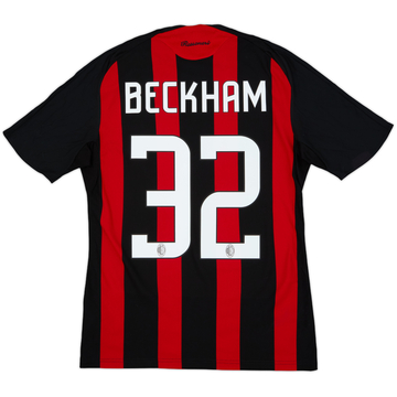 2008-09 AC Milan Home Shirt Beckham #32 - 7/10 - (S)