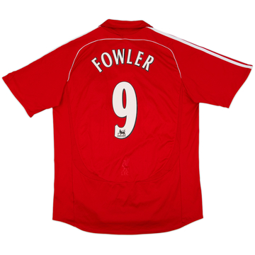 Camiseta de local del Liverpool 2006-08 Fowler #9 - 8/10 - (XL)