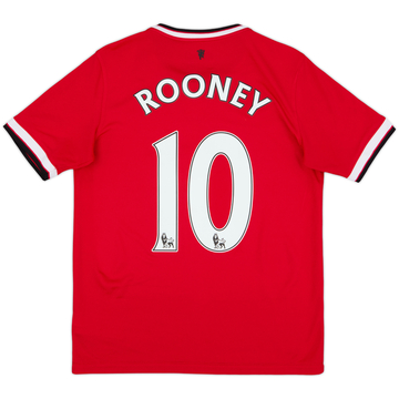 2014-15 Manchester United Home Shirt Rooney #10 - 8/10 - (XL.Boys)