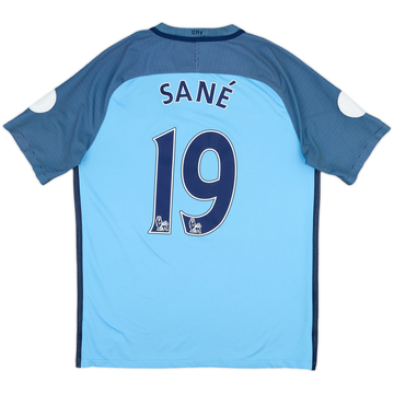 2016-17 Manchester City Home Shirt Sane #19 - 6/10 - (M)