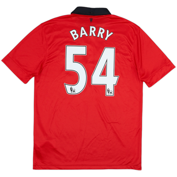 2013-14 Manchester United Home Shirt Barry #54 - 8/10 - (M)