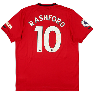 2019-20 Manchester United Home Shirt Rashford #10 - 5/10 - (L)