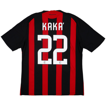 2008-09 AC Milan Home Shirt Kaka #22 - 6/10 - (L)
