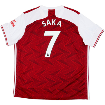 2020-21 Arsenal Home Shirt Saka #7 - 5/10 - (XXL)