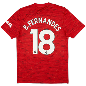 2020-21 Manchester United Home Shirt Fernandes #18 - 8/10 - (S)