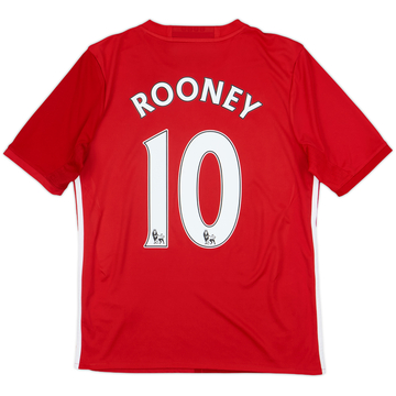 2016-17 Manchester United Home Shirt Rooney #10 - 10/10 - (XL.Boys)