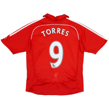 2006-08 Liverpool Home Shirt Torres #9 - 8/10 - (L.Boys)