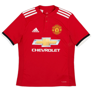 2017-18 Manchester United Home Shirt - 6/10 - (L.Boys)