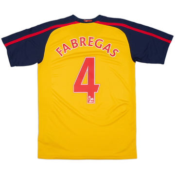 2008-09 Arsenal Away Shirt Fabregas #4 - 8/10 - (XL.Boys)