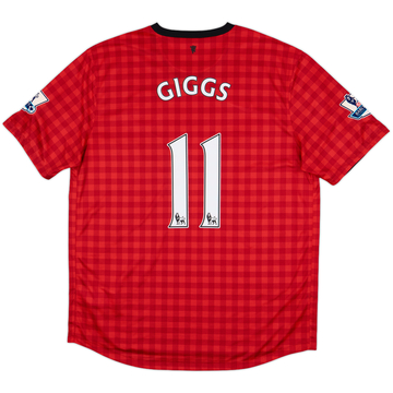 2012-13 Manchester United Home Shirt Giggs #11 - 8/10 - (XL)