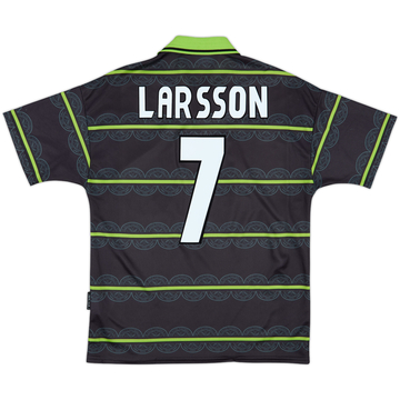1999-00 Celtic Away Shirt Larsson #7 - 8/10 - (M)