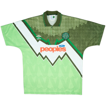 1991-92 Celtic Away Shirt - 8/10 - (XL)