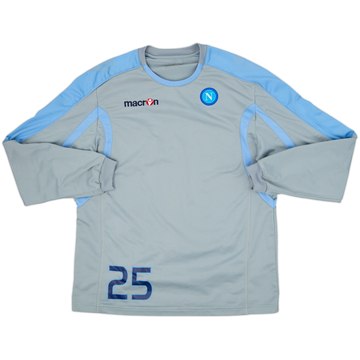2010-11 Napoli Macron Player Issue Sweat Top #25 - 6/10 - (L)