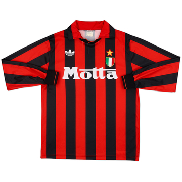 1992-93 AC Milan Home L/S Shirt #7 - 5/10 - (L)