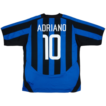2003-04 Inter Milan Home Shirt Adriano #10 - 7/10 - (XL)