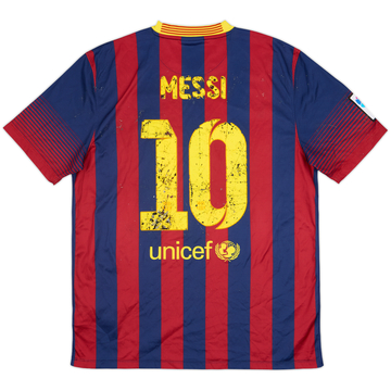 2013-14 Barcelona Home Shirt Messi #10 - 3/10 - (L)