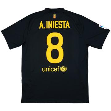 2011-12 Barcelona Away Shirt A.Iniesta #8 - 8/10 - (L)
