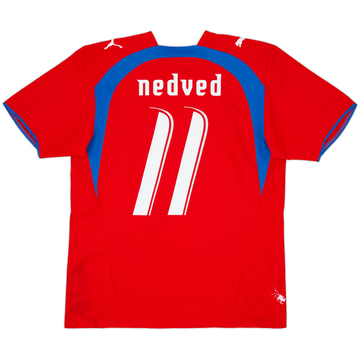 2006-08 Czech Republic Home Shirt Nedved #11 - 7/10 - (M)