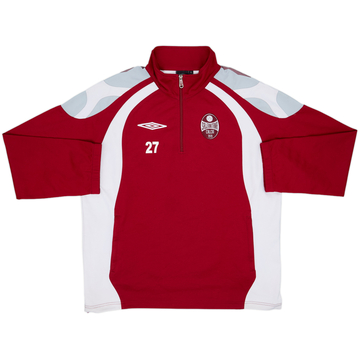 2007-08 Salernitana Player Issue Umbro 1/4 Zip Drill Top #27 - 7/10 - (XL)