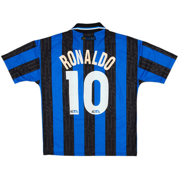 1997-98 Inter Milan Home Shirt Ronaldo #10 - 7/10 - (Y)