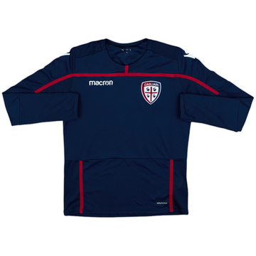 2018-19 Cagliari Macron Training L/S Shirt - 8/10 - (L.Boys)