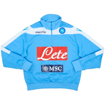 2012-13 Napoli Macron 1/4 Zip Drill Top - 6/10 - (M)