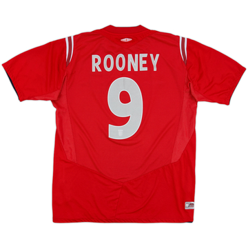 2004-06 England Away Shirt Rooney #9 - 8/10 - (M)