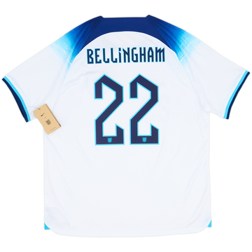 2022-23 England Home Shirt Bellingham #22 (XL)