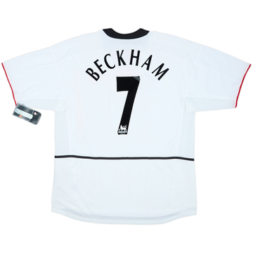 2002-03 Manchester United Away Shirt Beckham #7 (XL)