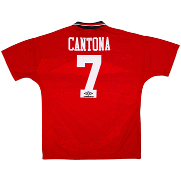 1994-96 Manchester United Home Shirt Cantona #7 - 8/10 - (XL)