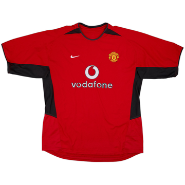 2002-04 Manchester United Camiseta de local - 5/10 - (XL)