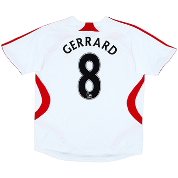 Camiseta de visitante del Liverpool 2007-08 Torres #9 - 9/10 - (Mujeres XL)