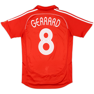 2006-08 Liverpool Home Shirt Gerrard #8 - 7/10 - (S)